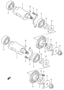 DR650 Балансир кривошипа