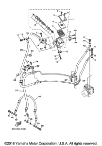 XSR900 Главный тормозной цилиндр