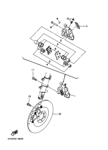 TZ125 Передний суппорт