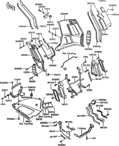 ZG1000 Cowling lowers(1 / 2)(zg1000-a7 / a8)