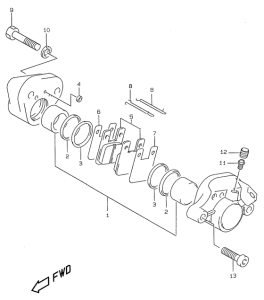 AY50 Задний суппорт