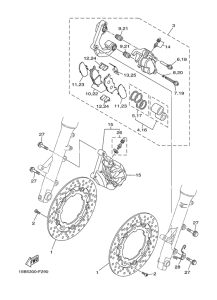 XP500A Передний суппорт