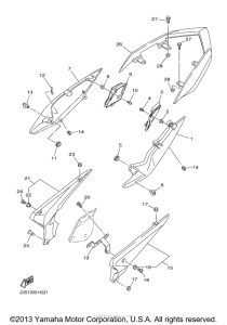 FZ6RZL Боковые обтекатели