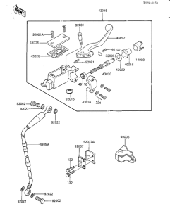 KX500 Передний тормозной цилиндр