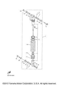 YZ426FM Задняя подвеска