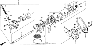 GL1500I Масляный насос