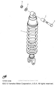 YZF600RGC Задняя подвеска