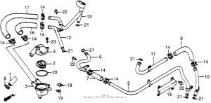 VT700C Патрубки охлаждения