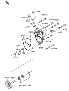 RM-Z250 Водяная помпа