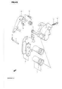 DR650 Передний суппорт