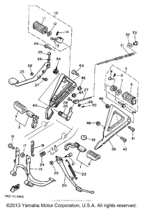 XJ650LJ Подножки