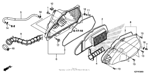 PCX150 Воздушный фильтр