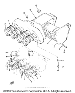 XJ550RH Впускная система
