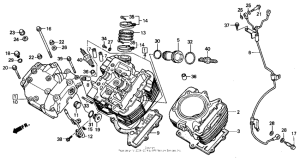 VT700C Передняя головка цилиндров