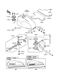 ZR400 Топливный бак