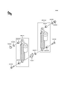 ZR400 Подвеска  /  амортизатор