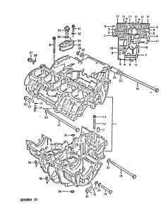GS550 Картер двигателя