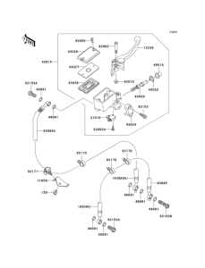 KLE650 Front master cylinder(a7f / a8f)