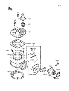 KMX50 Цилиндр и головка цилиндров
