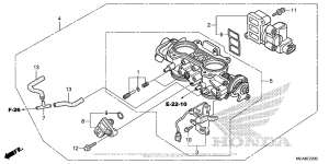 GL1800 Корпус Дросселя