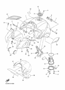 FZ1-N Fuel tank assy