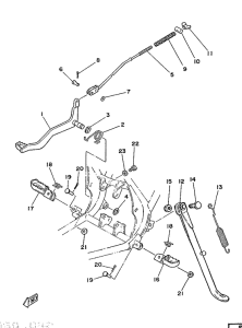 DT125MX Stand. footrest
