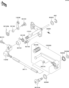 ZX1200 Механизм переключения передач