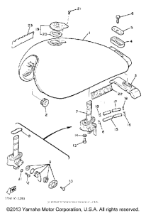 XJ750MK Топливный бак