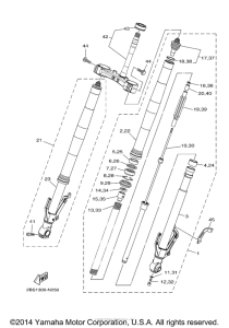 XT1200Z Передняя вилка