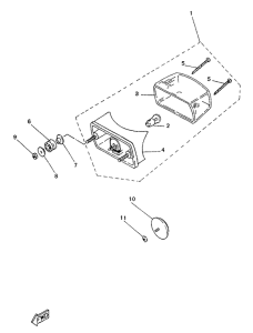 TZR50 Piloto trasero
