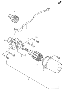 AG100 Стартерный мотор
