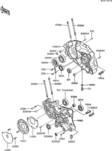 AR125S Картер двигателя