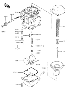 EN450 Детали карбюратора