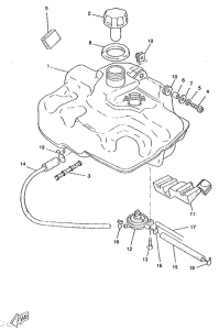 CW50RS Топливный бак