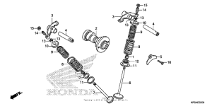  Распределительный вал и клапана