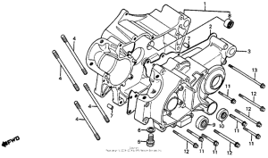 CR80R Crankcase 80-81