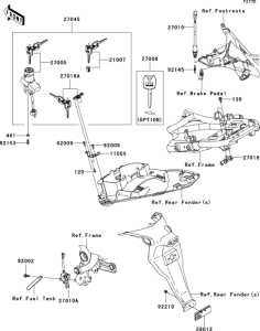 ER650 Замок зажигания