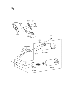RM-Z250 Muffler comp