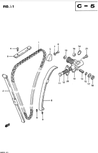 GSX400 Держатель направляющей
