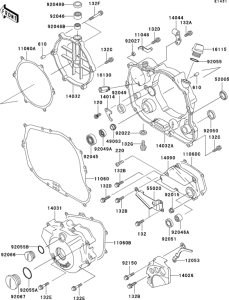 KLX300R Engine cover(s)(1 / 2)