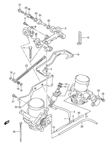 TL1000 Throttle body fitting parts