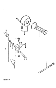 GS550 Left handle switch