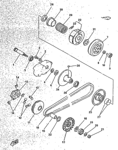CY50R Сцепление