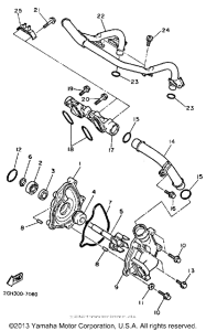 FZR1000TC Водяной насос