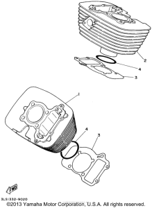 XV250 Цилиндры