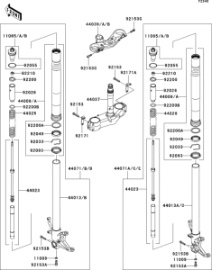 ZX1000 Передняя вилка