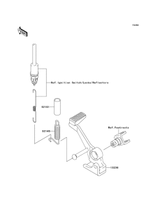 ZR1000 Педаль тормоза
