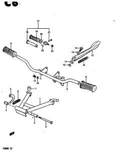 FR80 Stand - footrest