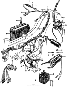CA160 Ca160 wire harness + battery