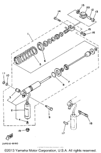 YZ80U Амортизаторы задние